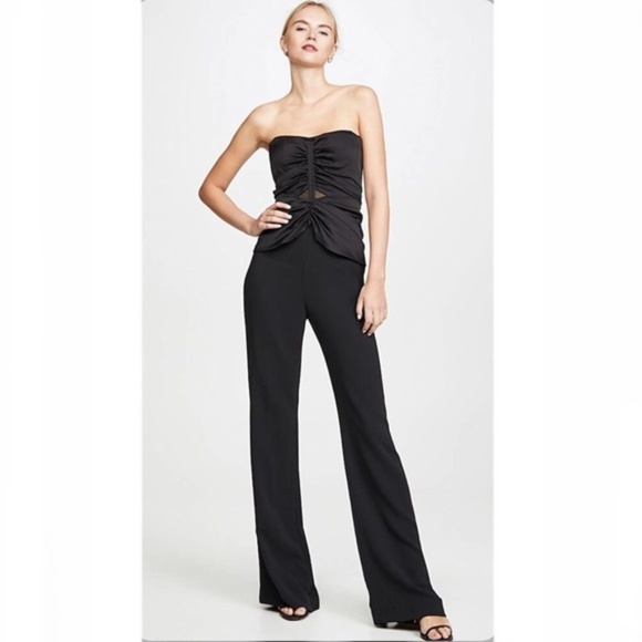 JONATHAN SIMKHAI NWT Ruched Strapless Jumpsuit 0 - Picture 5 of 16